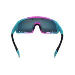 Óculos Ciclismo EL300 Lente Policarbonato Colors UV400 Armação Bicolor Rosa/Verde