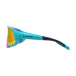 Óculos Ciclismo EL300 Lente Policarbonato Colors UV400 Armação Bicolor Rosa/Verde