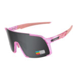 Óculos ciclismo tr90 el656 lente rosa polarizada rosa