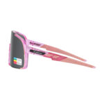 Óculos ciclismo tr90 el656 lente rosa polarizada rosa