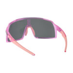 Óculos ciclismo tr90 el656 lente rosa polarizada rosa