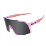 Óculos ciclismo tr90 el656 lente fotocromática rosa/rosa