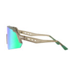 Óculos ciclismo el647 lente policarbonato uv400 verde/bege