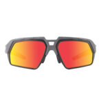 Óculos ciclismo el617 lente colors policarbonato uv400 preto/cinza