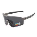 Óculos ciclismo tr90 el652 lente polarizada cinza/preto