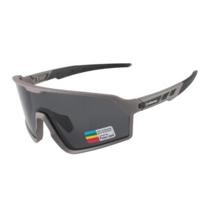 Óculos ciclismo tr90 el652 lente polarizada cinza/preto