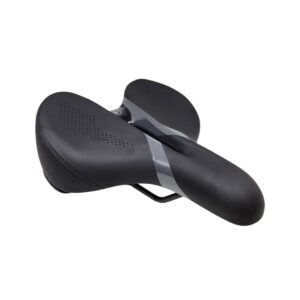 Selim 2 Molas Beach Urban Vacuum com Gel Vazado 262mm x 240mm Preto Cinza