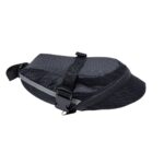 Bolsa de selim 1lt impermeável c/ zíper refletivo preto
