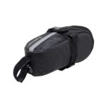 Bolsa de selim 1lt impermeável c/ zíper refletivo preto