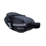 Bolsa de selim 1lt impermeável c/ zíper refletivo preto