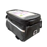 Bolsa de quadro 2lt impermeável c/ zíper porta celular preto