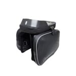 Bolsa de quadro 2x500ml impermeável c/ zíper porta celular touch preto