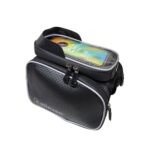 Bolsa de quadro 2x500ml impermeável c/ zíper porta celular touch preto