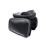 Bolsa de quadro 2x500ml impermeável c/ zíper porta celular touch preto