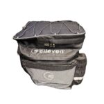 Bolsa alforge dir/esq/sup 42x10lt impermeável c/ zíper refletivo preto/cinza
