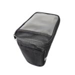 Bolsa de guidão 2lt impermeável c/ zíper porta celular bolso lateral preto