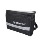 Bolsa de guidão 2lt impermeável c/ zíper porta celular bolso lateral preto