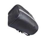 Bolsa de guidão 2lt impermeável c/ zíper porta celular bolso lateral preto