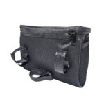 Bolsa de guidão 2lt impermeável c/ zíper porta celular bolso lateral preto