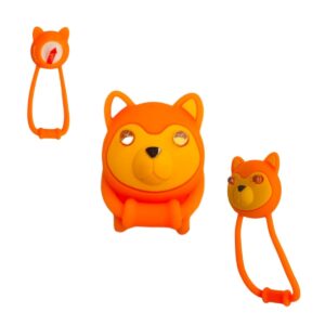 Pisca sinalizador silicone gato olhos com led laranja
